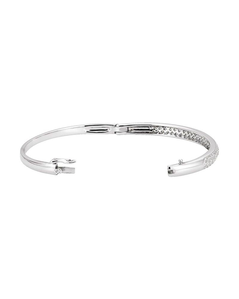 Bracelete Rígido Cravejado em Ouro 14k com Diamantes Naturais – Modelo 6