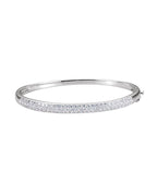 Bracelete Rígido Cravejado em Ouro 14k com Diamantes Naturais – Modelo 6
