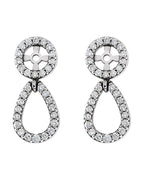 Jaqueta para Brinco Cravejada em Ouro 14k com Diamantes Naturais – Modelo 4