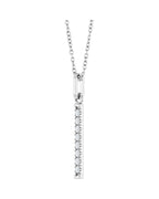 Colar Barra Cravejado em Ouro 14k com Diamantes de Laboratório – Modelo 5