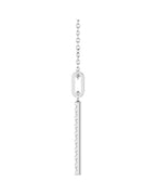 Colar Barra Cravejado em Ouro 14k com Diamantes de Laboratório – Modelo 5