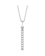 Colar Barra Cravejado em Ouro 14k com Diamantes de Laboratório – Modelo 5
