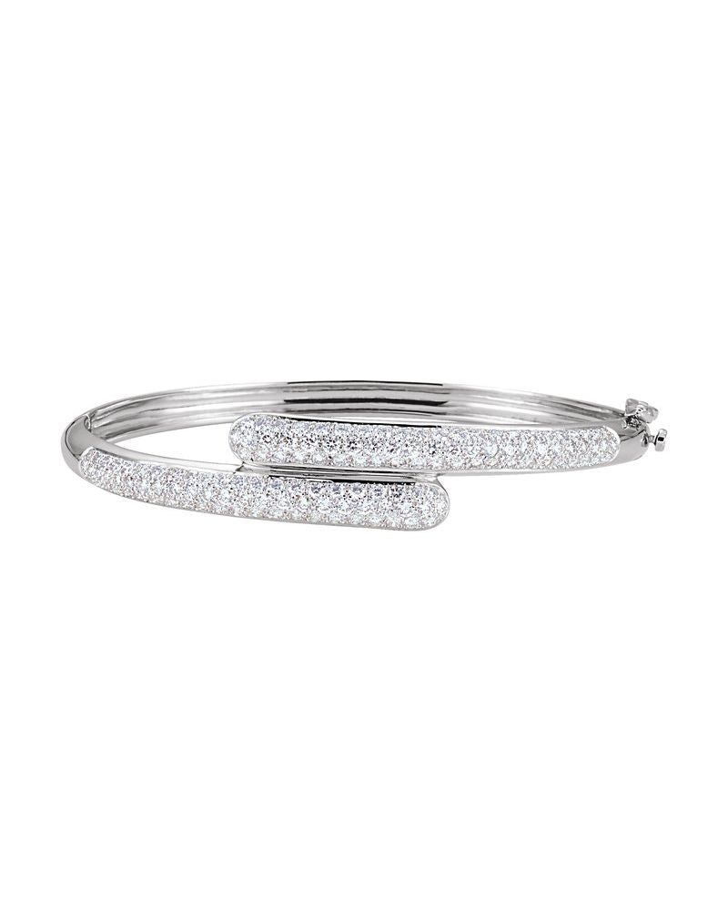 Bracelete Rígido Pavê em Ouro 14k com Diamantes Naturais – Modelo 4