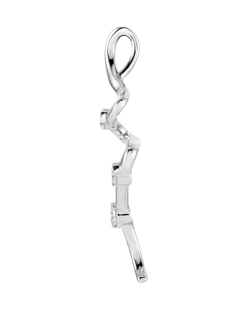 Pingente Três Pedras Orgânico em Ouro 14k com Diamantes Naturais – Modelo 4