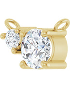 Colar Cravejado em Ouro 14k com Diamantes de Laboratório – Modelo 3