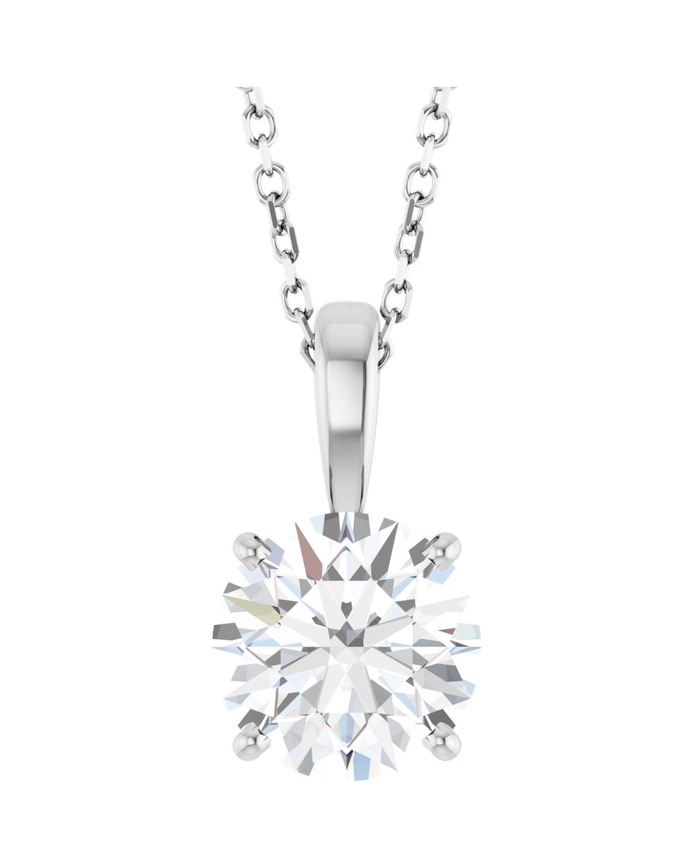 Colar Ponto de Luz em Ouro 14k com Diamante de Laboratório
