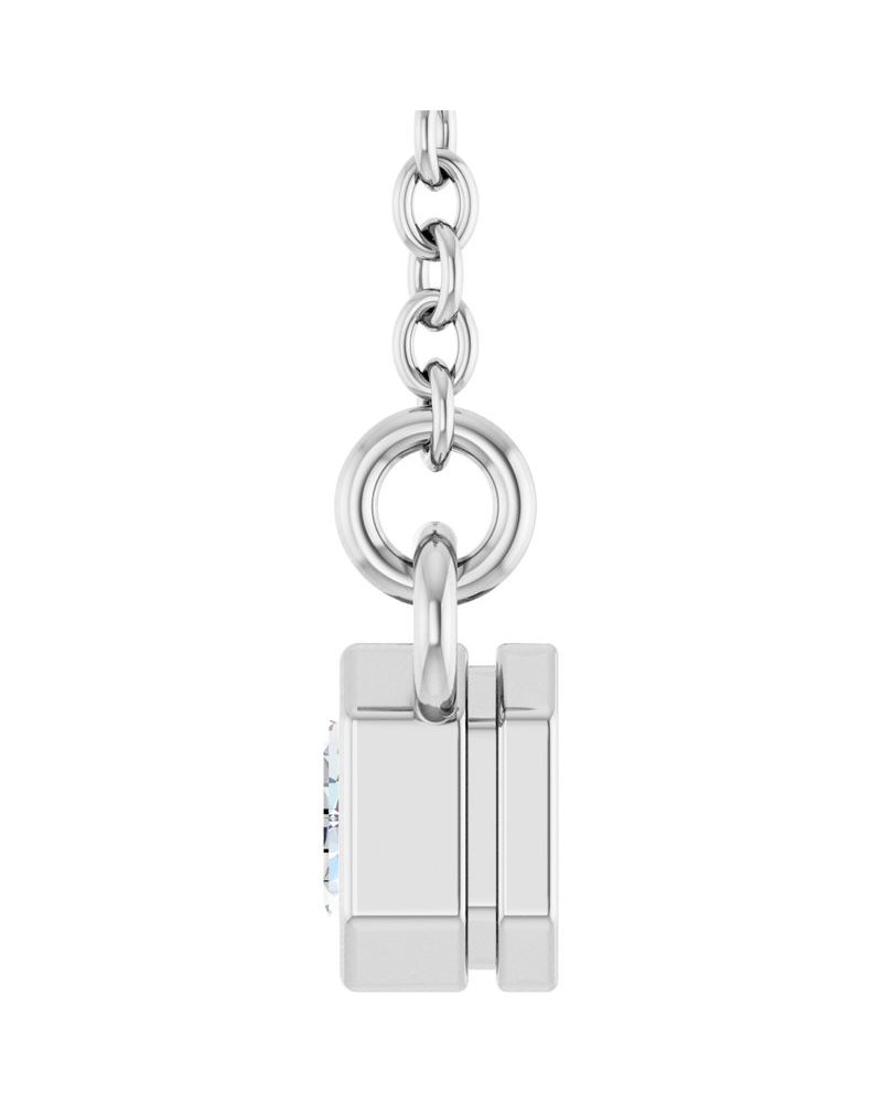 Colar Solitário em Ouro 14k com Diamantes de Laboratório – Modelo 9