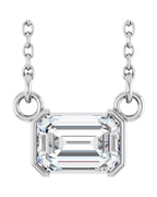 Colar Solitário em Ouro 14k com Diamantes de Laboratório – Modelo 9
