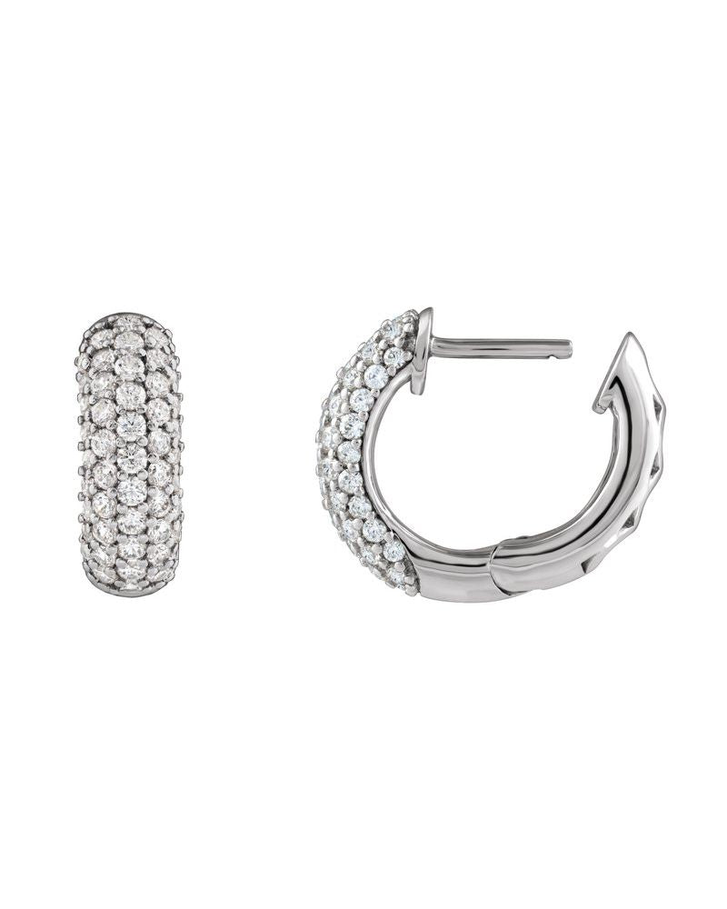 Brinco de Aro Cravejado em Ouro 14k com Diamantes de Laboratório – Modelo 11