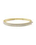 Bracelete Rígido Cravejado em Ouro 14k com Diamantes de Laboratório – Modelo 2