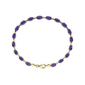 Pulseira riviera ametista – Ouro Amarelo 14k