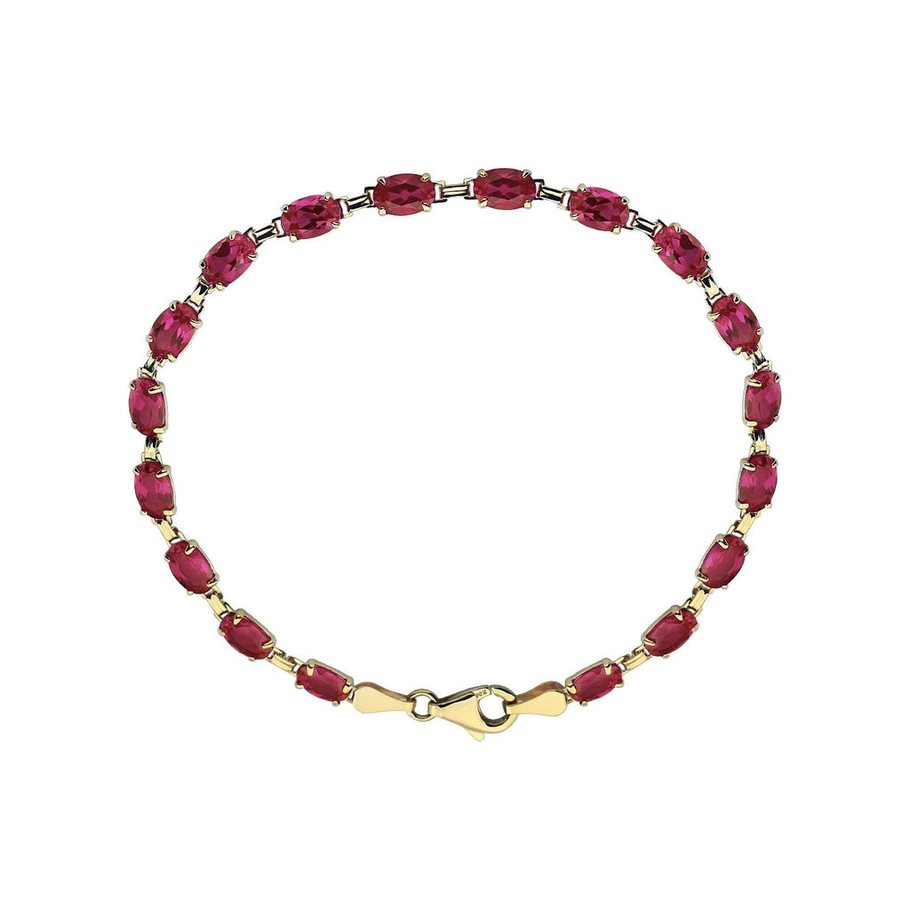 Pulseira riviera rubi – Ouro Amarelo 14k