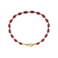 Pulseira riviera rubi – Ouro Amarelo 14k