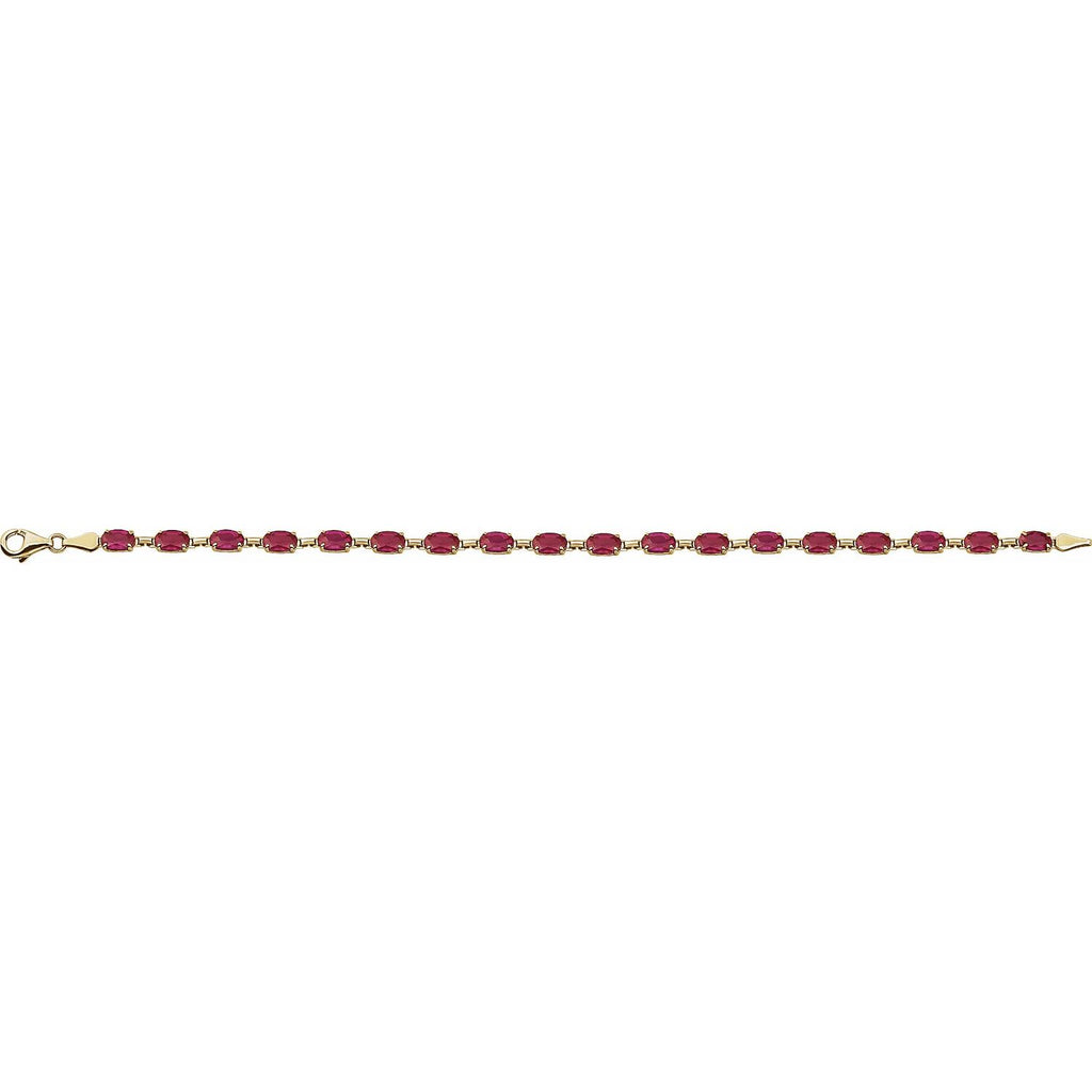 Pulseira riviera rubi – Ouro Amarelo 14k