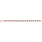 Pulseira riviera rubi – Ouro Amarelo 14k