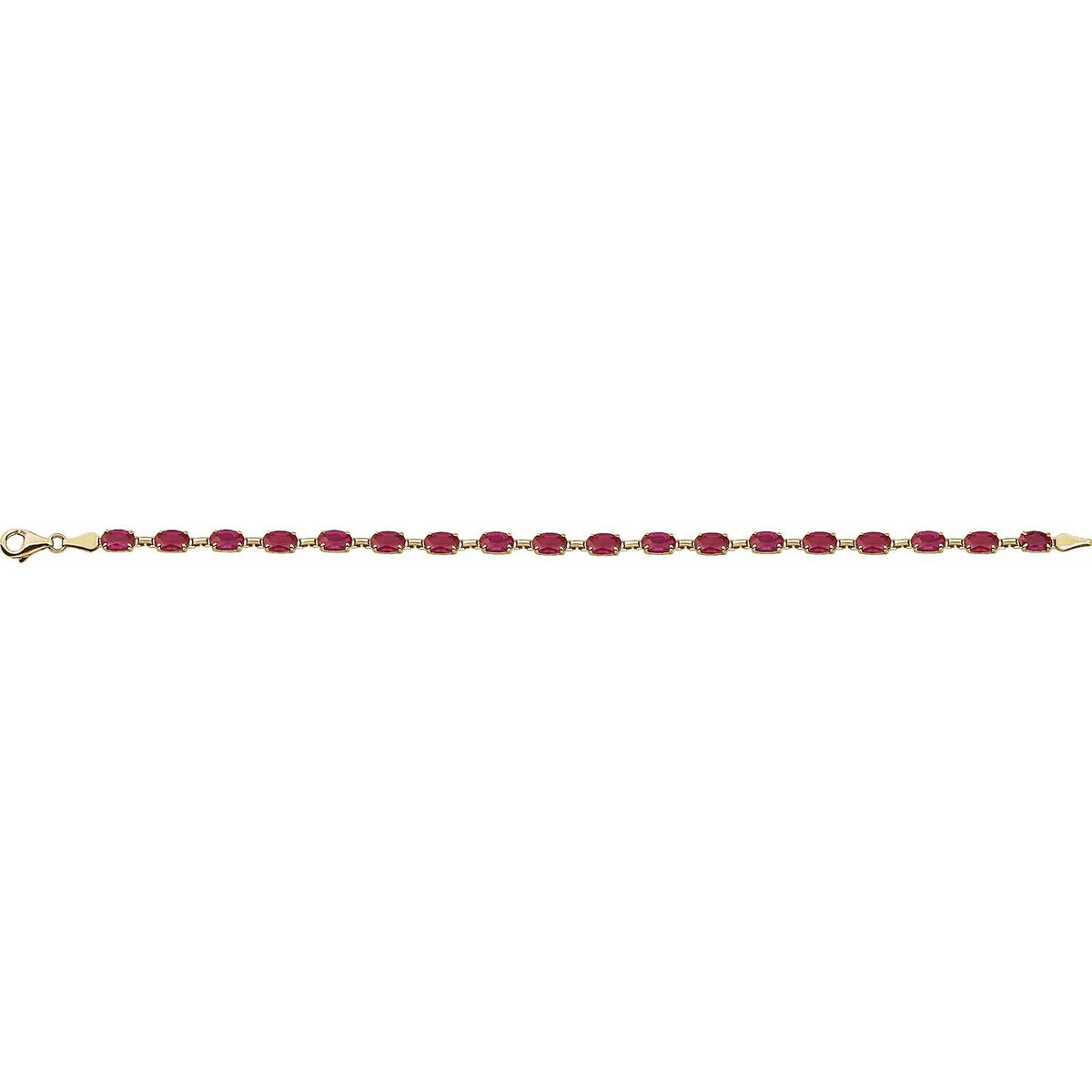 Pulseira riviera rubi – Ouro Amarelo 14k