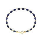 Pulseira riviera safira – Ouro Amarelo 14k