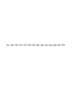 Pulseira Elos Navais Cravejada em Ouro 14k com Diamantes de Laboratório