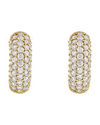 Brinco de Aro Cravejado em Ouro 14k com Diamantes de Laboratório – Modelo 11