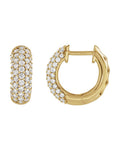 Brinco de Aro Cravejado em Ouro 14k com Diamantes de Laboratório – Modelo 11