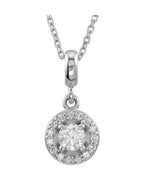 Colar Halo em Ouro 14k com Diamantes Naturais – Modelo 13