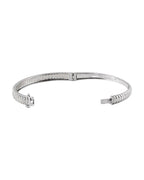 Bracelete Rígido Cravejado em Ouro 14k com Diamantes de Laboratório – Modelo 2