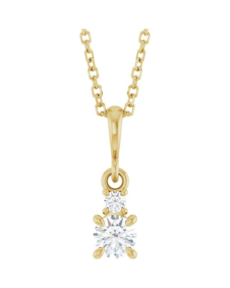Colar Cravejado em Ouro 14k com Diamantes de Laboratório