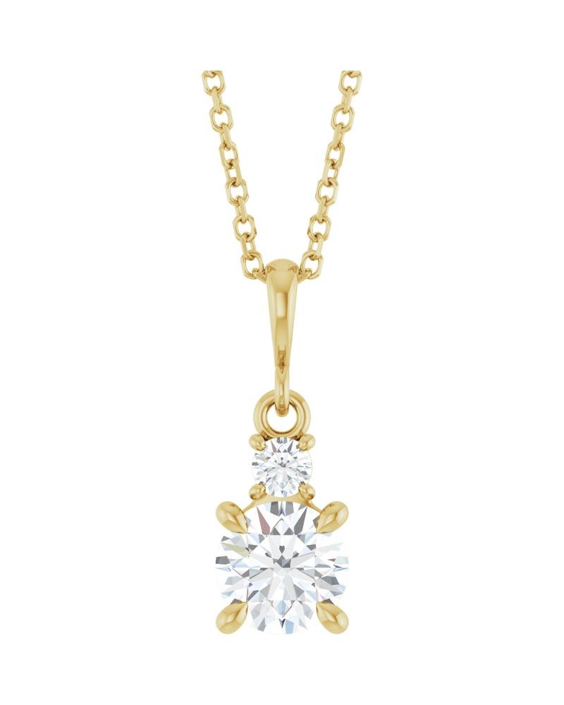 Colar Cravejado em Ouro 14k com Diamantes de Laboratório