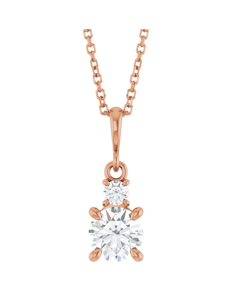 Colar Cravejado em Ouro 14k com Diamantes de Laboratório