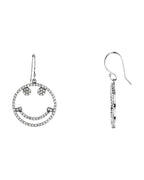 Brinco Carinha Sorridente Cravejado em Ouro 14k com Diamantes Naturais