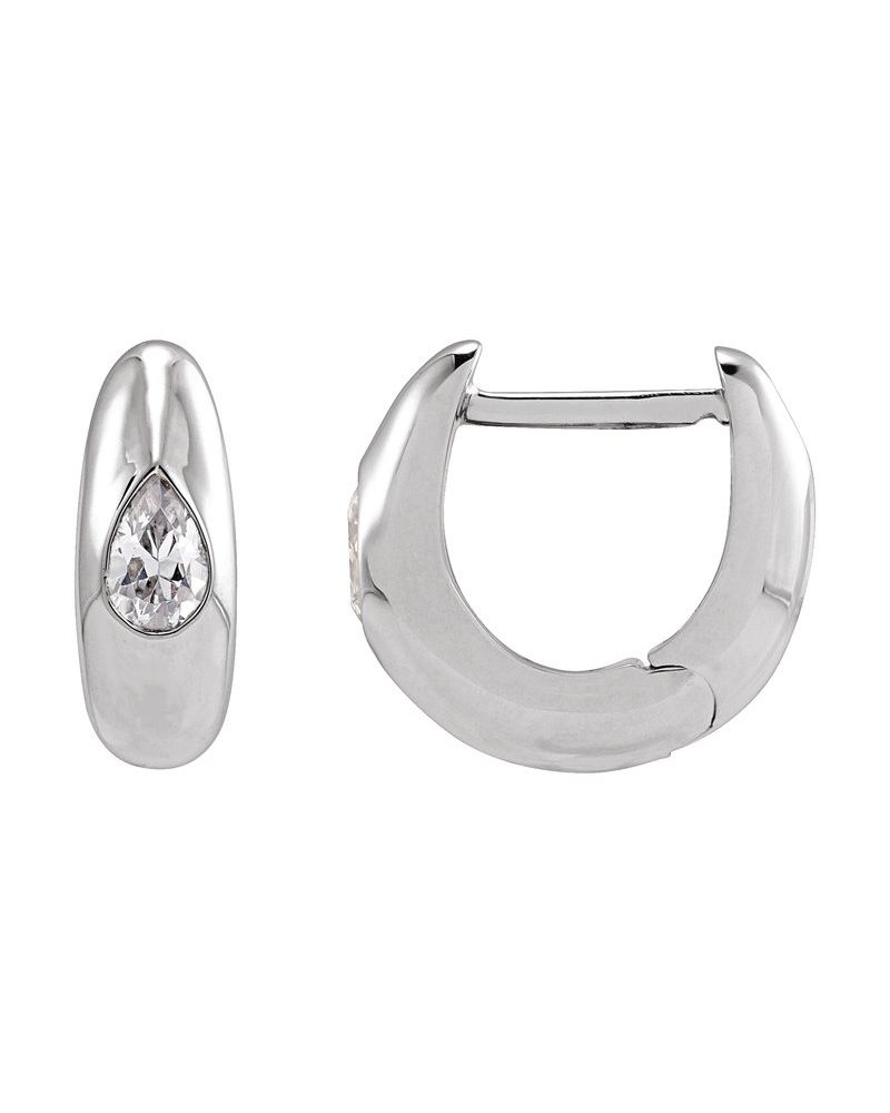 Brinco de Aro Cravejado em Ouro 14k com Diamantes de Laboratório – Modelo 4
