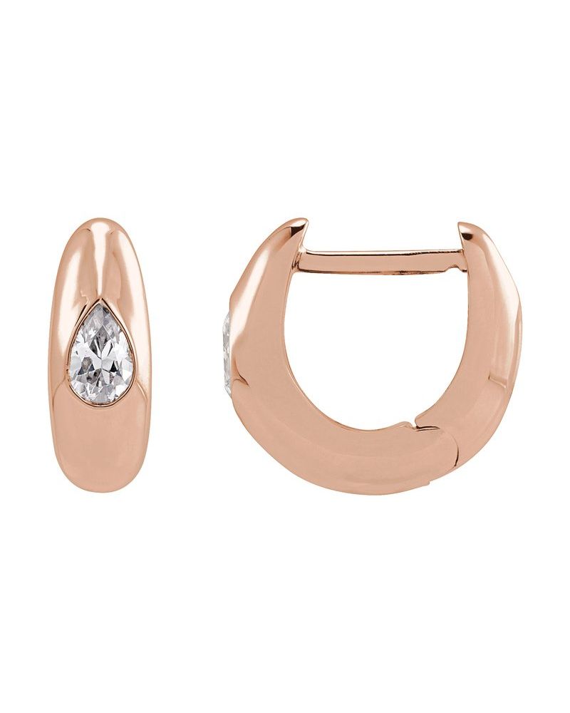 Brinco de Aro Cravejado em Ouro 14k com Diamantes de Laboratório – Modelo 4