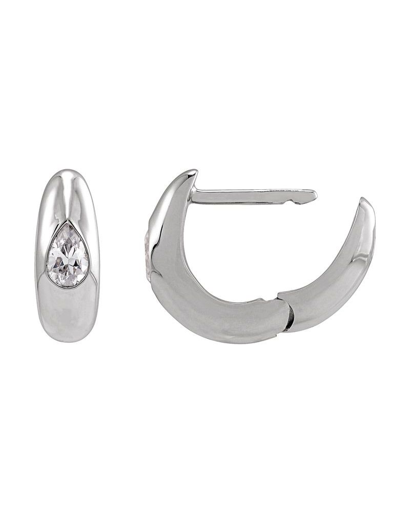 Brinco de Aro Cravejado em Ouro 14k com Diamantes de Laboratório – Modelo 4