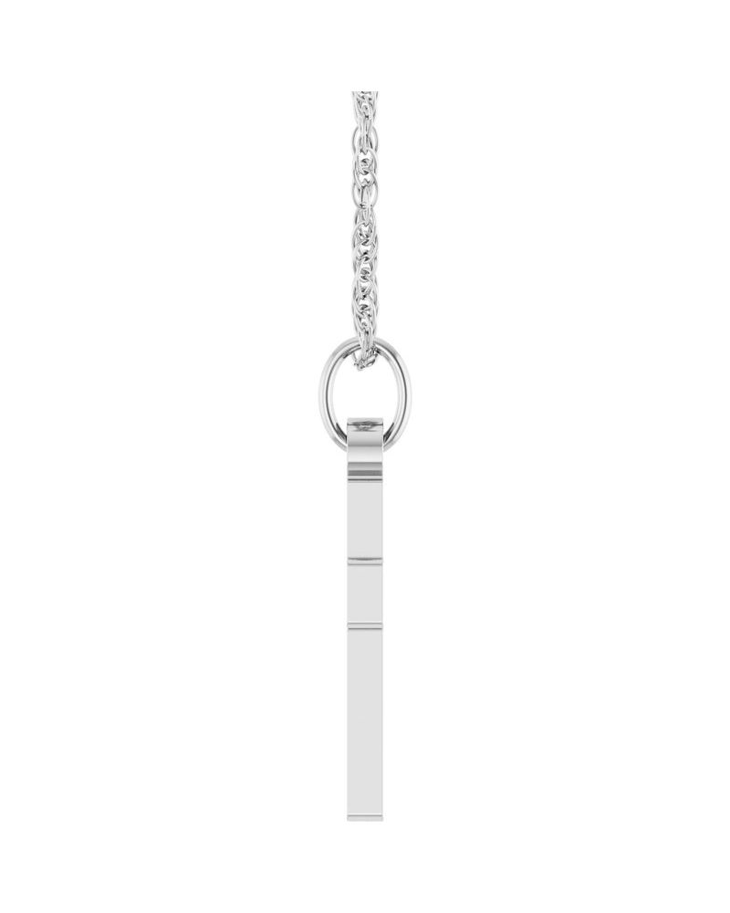 Colar Cruz Cravejado em Ouro 14k com Diamantes de Laboratório – Modelo 8