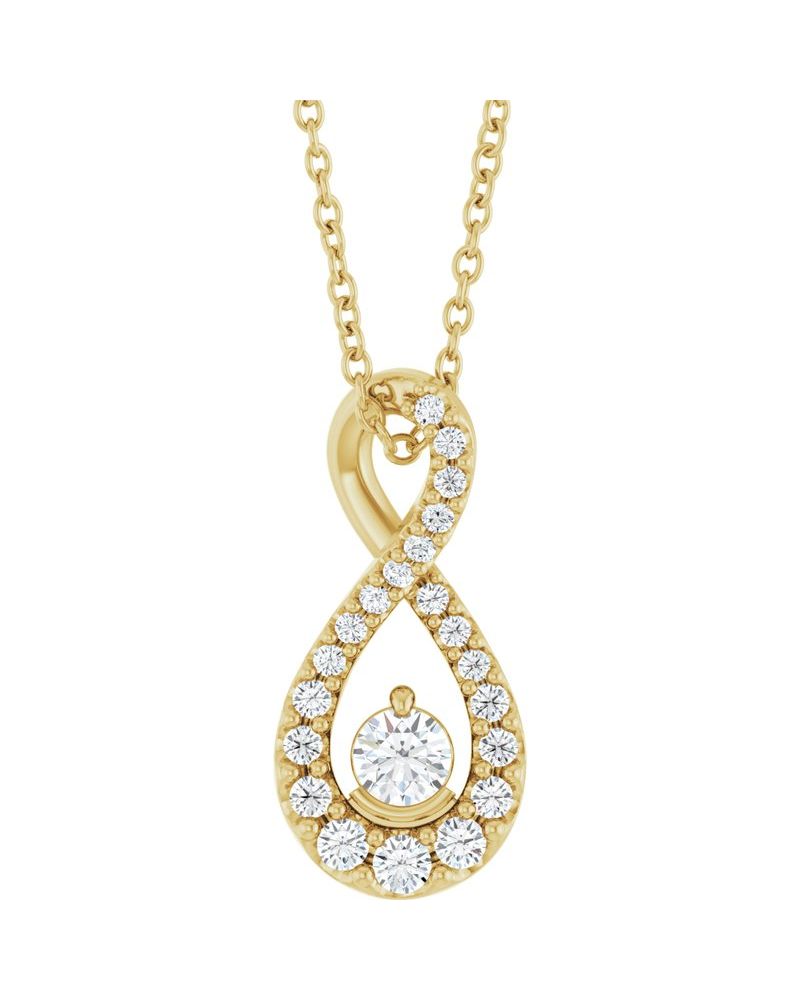 Colar Cravejado em Ouro 14k com Diamantes de Laboratório – Modelo 4