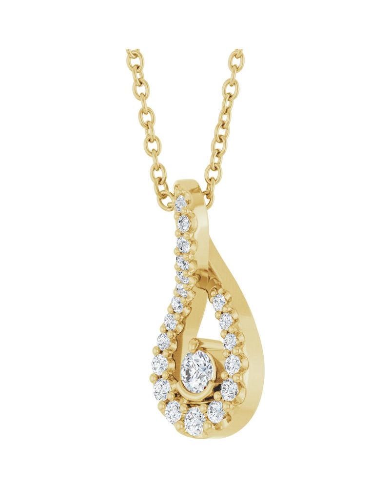 Colar Cravejado em Ouro 14k com Diamantes de Laboratório – Modelo 4