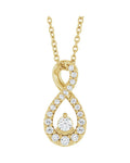 Colar Cravejado em Ouro 14k com Diamantes de Laboratório – Modelo 4