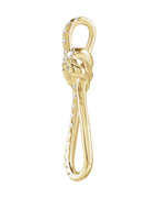 Pingente Cruz Cravejado em Ouro 14k com Diamantes de Laboratório – Modelo 9
