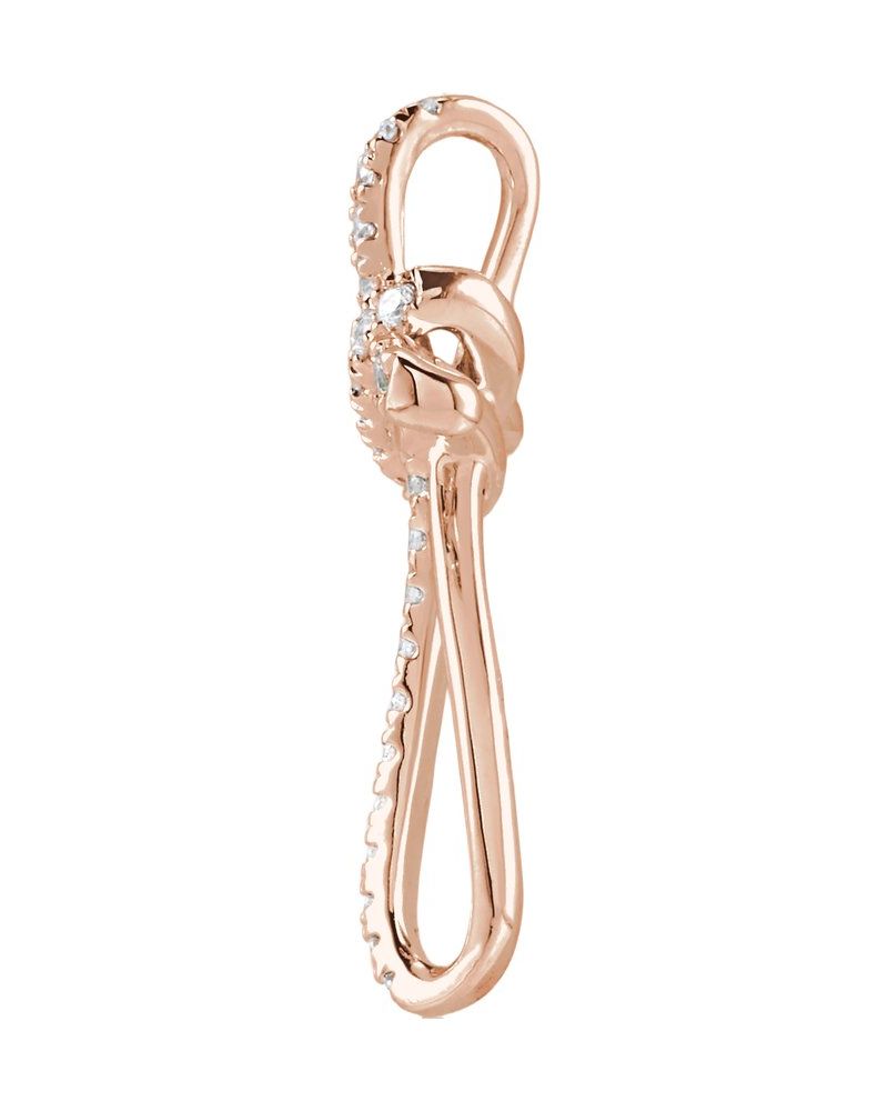 Pingente Cruz Cravejado em Ouro 14k com Diamantes de Laboratório – Modelo 9