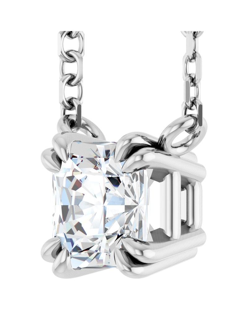 Colar Garras Duplas Solitário em Ouro 14k com Diamantes de Laboratório