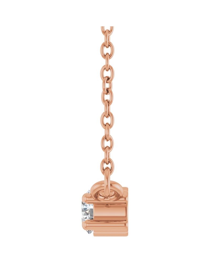 Colar Três Pedras em Ouro 14k com Diamantes de Laboratório