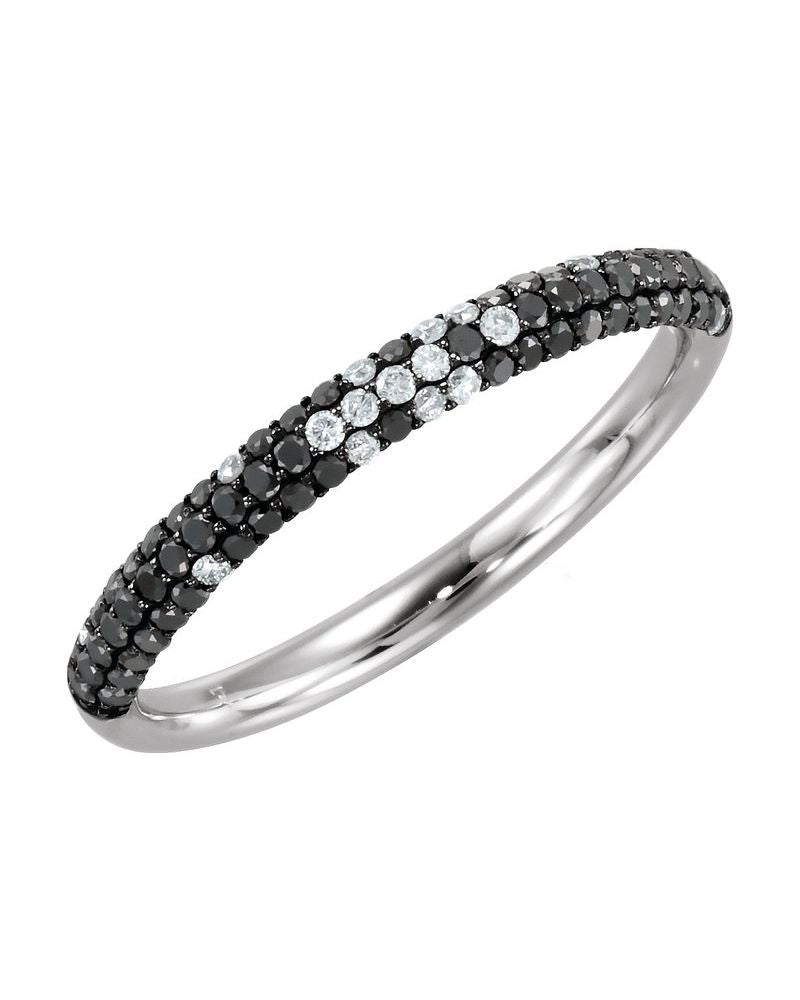 Anel Pavê em Ouro 14k com Diamantes Naturais