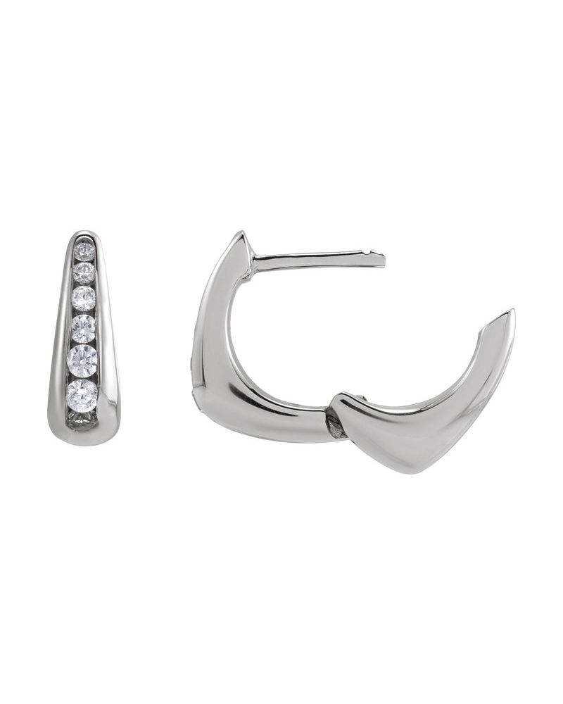 Brinco de Aro Cravejado em Ouro 14k com Diamantes de Laboratório – Modelo 16