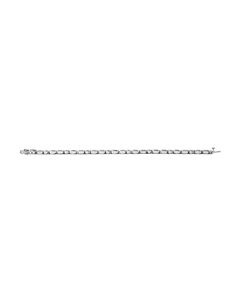 Pulseira Formatos Mistos Riviera em Ouro 14k com Diamantes de Laboratório
