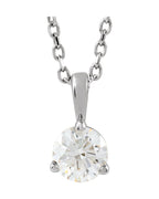 Colar Solitário em Ouro 14k com Diamantes de Laboratório