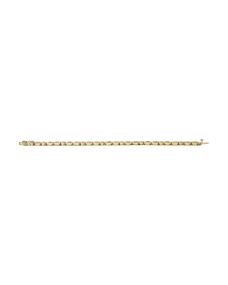 Pulseira Formatos Mistos Riviera em Ouro 14k com Diamantes de Laboratório