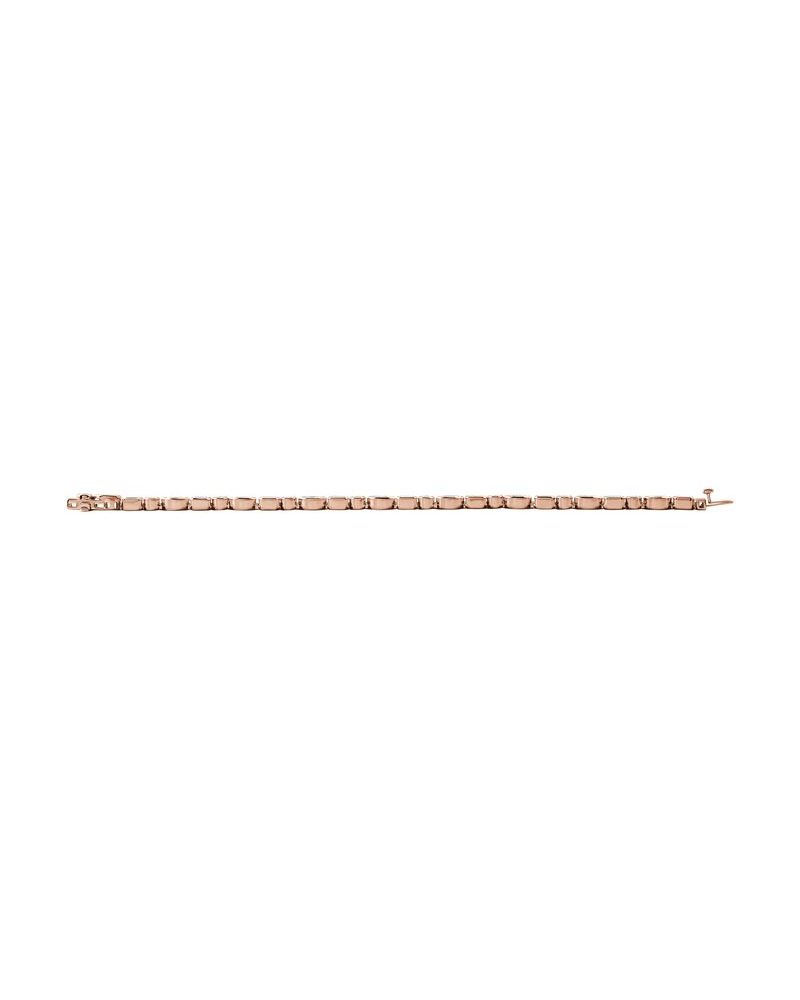 Pulseira Formatos Mistos Riviera em Ouro 14k com Diamantes de Laboratório