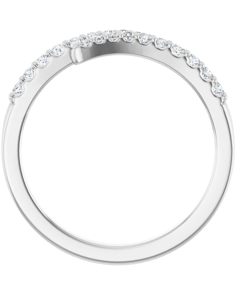 Anel Bypass Cravejado em Ouro 14k com Diamantes Naturais – Modelo 4