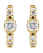 Brinco de Aro Cravejado em Ouro 14k com Diamantes Naturais – Modelo 32