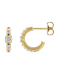 Brinco de Aro Cravejado em Ouro 14k com Diamantes Naturais – Modelo 32